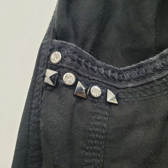 White House Black Market Crop Leg Women's Gem Studded‎ Casual Cargo Pants Size 8 - Picture 2 of 7